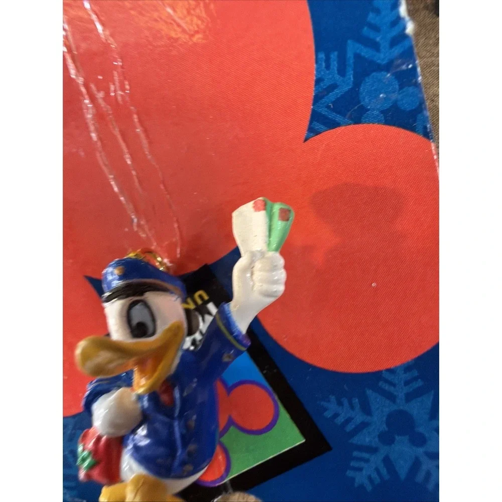 Vintage Disney Mickey Unlimited Mini Christmas 2 Ornaments Goofy & Donald Duck
